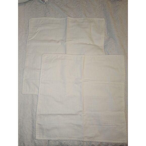 🛏️ Foindtower Ivory Chenille Pillow Covers 20x20 Set of 2 - Picture 3 of 7